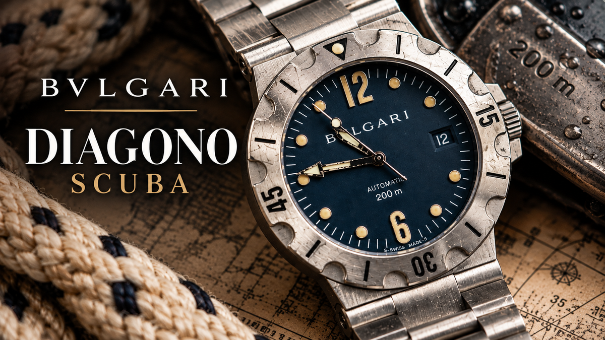 The Bulgari Diagono Scuba SD 38 S: The Double-Logo 200m Diver