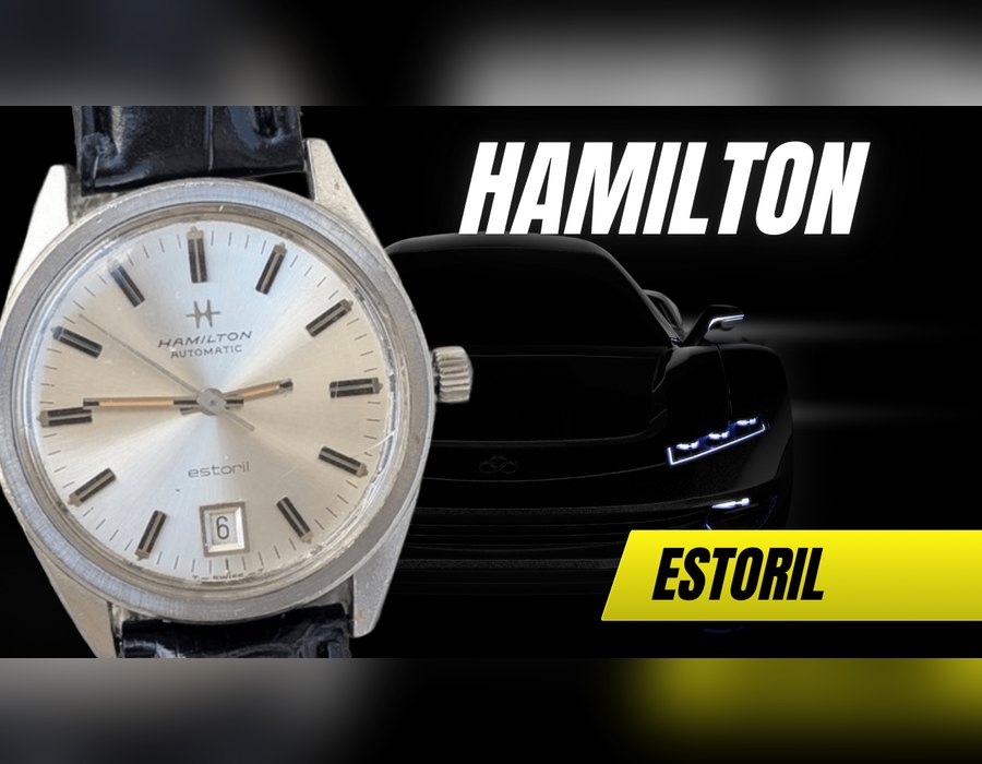 Hamilton Estoril vintage automatic dive watch featured image with Estoril branding