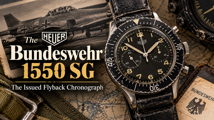 The Heuer Bundeswehr 1550 SG: The Issued Flyback Chronograph