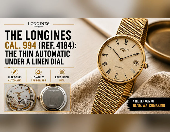 The Longines Cal. 994 (Ref. 4184): The Thin Automatic Under a Linen Dial
