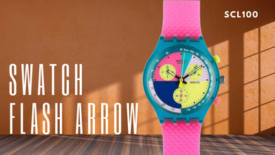 Swatch SCL100 Flash Arrow Chrono: A Vintage Chronograph with Bold Style