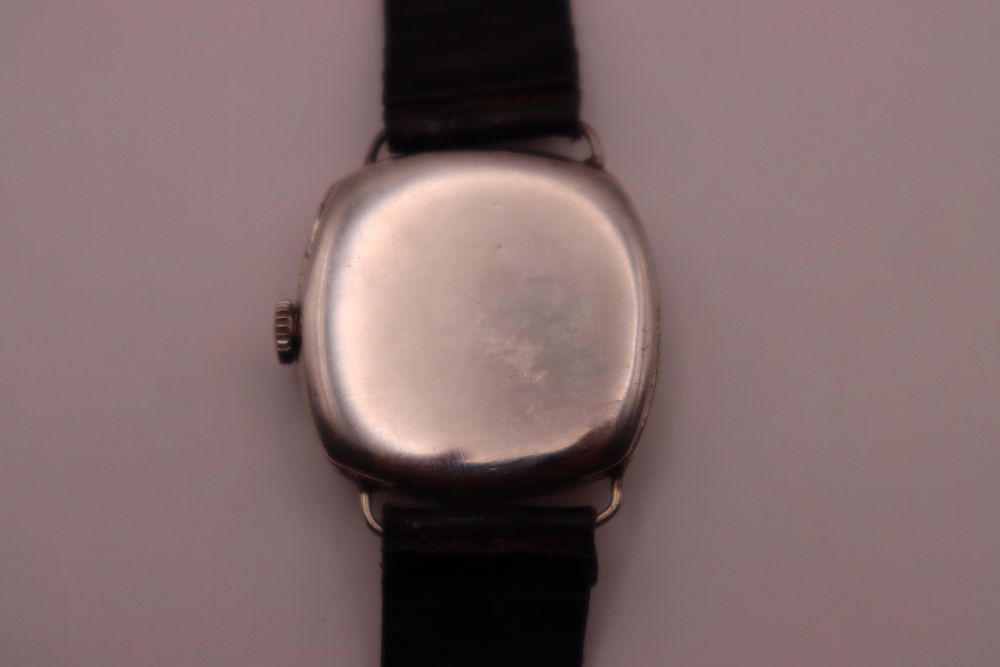 Omega Silver Cushion Enamel Dial – 1920s/30s