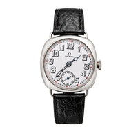 Omega Silver Cushion Enamel Dial